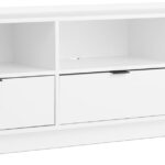 TV Stand, White Storage Cabinet with Shelves, Living Room Storage Cabinet 70.25" W x 22" H x 16" D