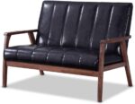 -Black Loveseat Love Seats, 29.45LX44.66WX31.59H, Black