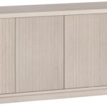 TV Stand, 57" Wide, Beech White