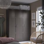 Wardrobe, dark grey/dark grey, 150x60x201 cm - Image 2