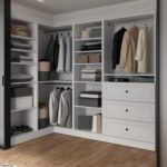Versatile Walk-in Closet Organizer System, 97-inch White Wardrobe and Drawers for Home Storage, Bedroom, Laundry, or Entryway